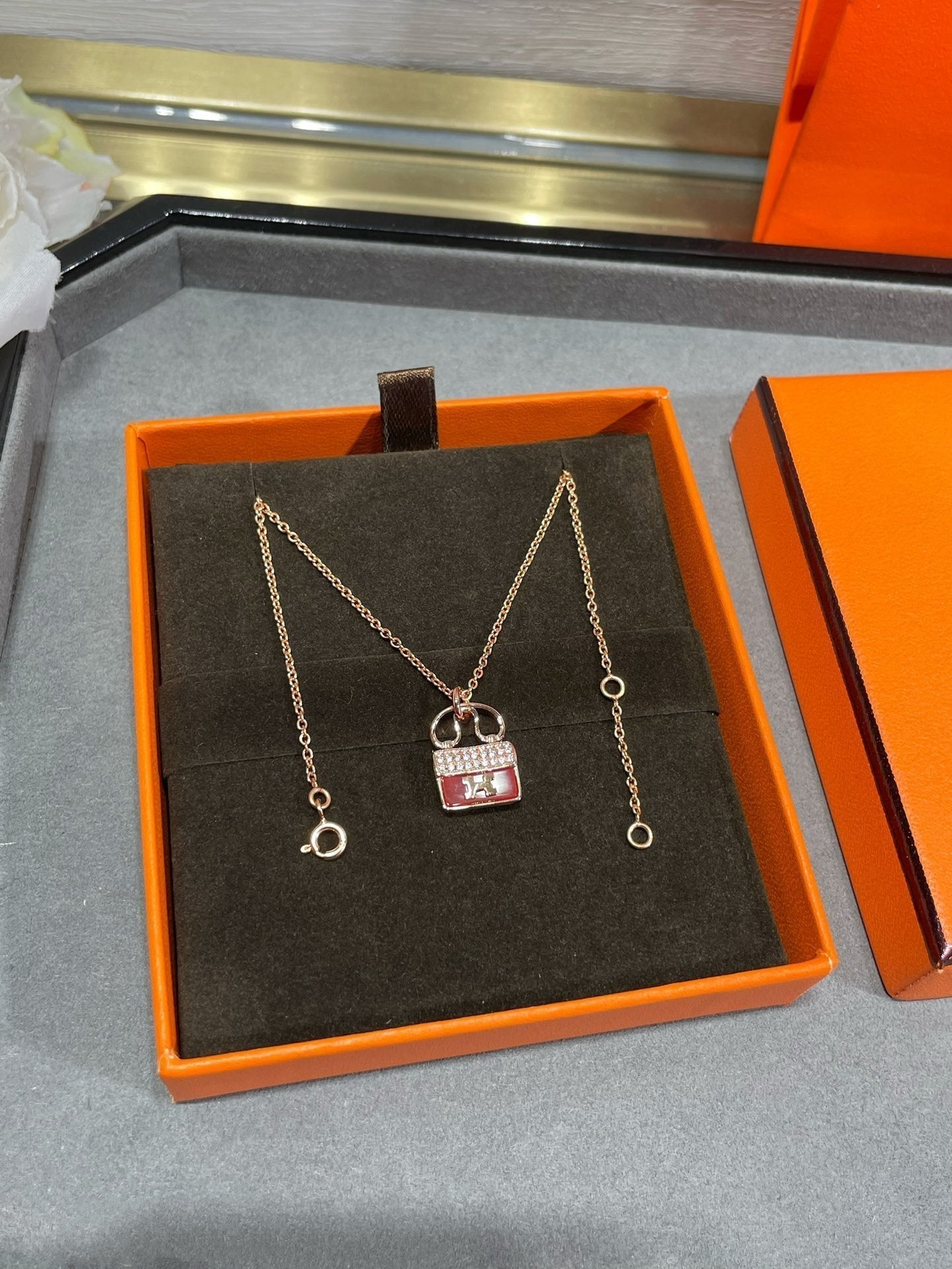 [Together Jewelry]H CIRCE MOISSANITE PENDANT NECKLACE GOLD