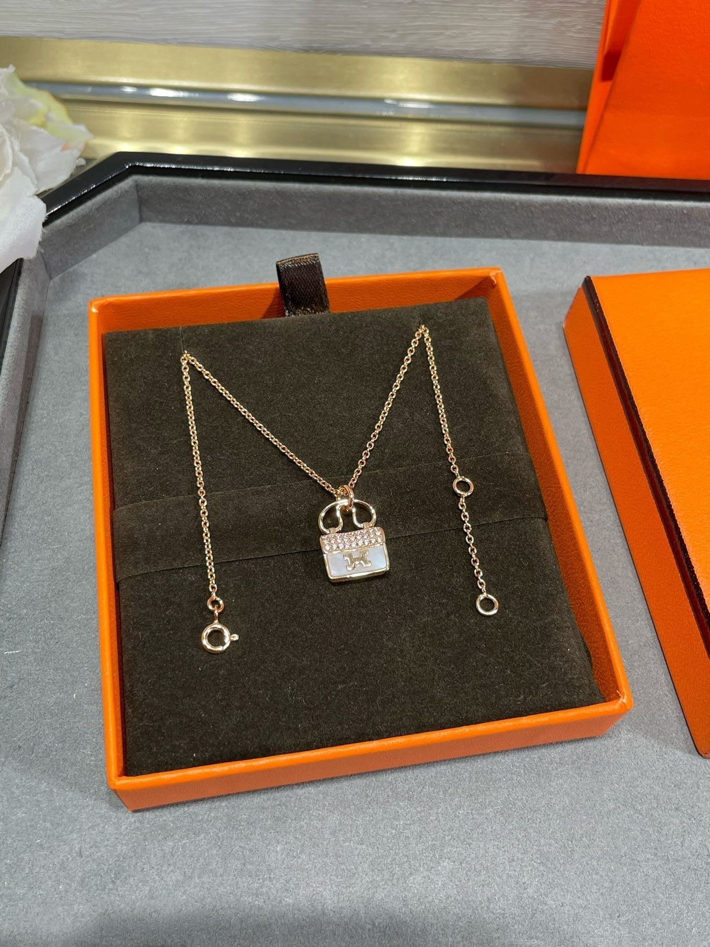 [Together Jewelry]H CIRCE MOISSANITE PENDANT NECKLACE GOLD