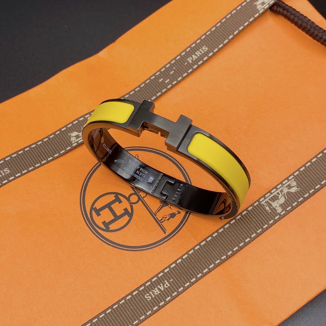 [Together Jewelry]CLIC HM SO BLACK YELLOW BRACELET