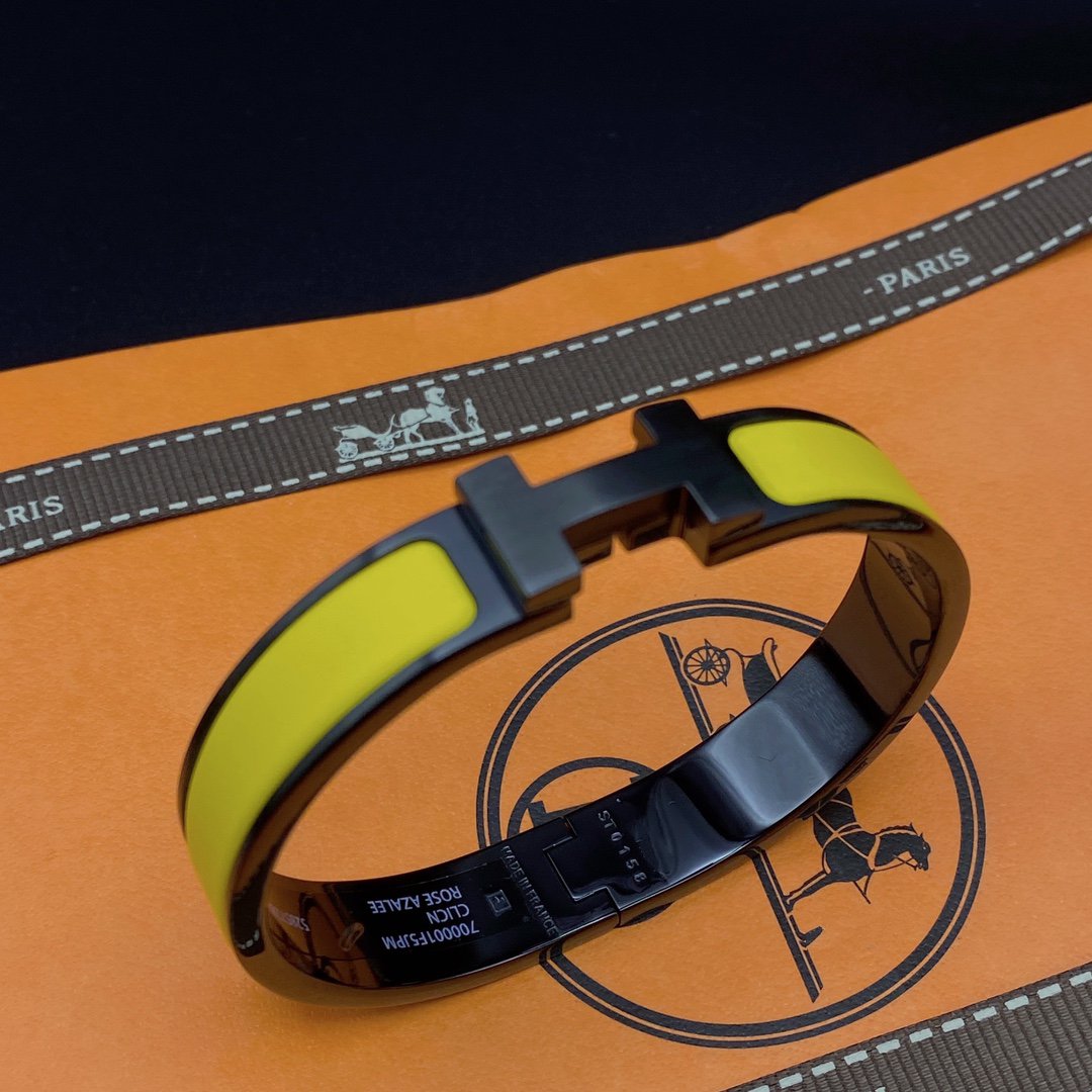 [Together Jewelry]CLIC HM SO BLACK YELLOW BRACELET