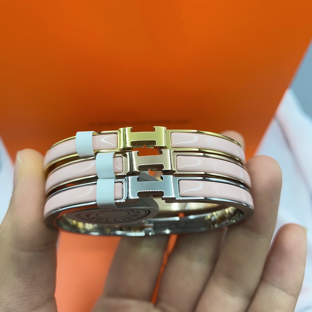 [Together Jewelry]CLASSIC HM CLIC  PINK 8MM ENAMEL BRACELET