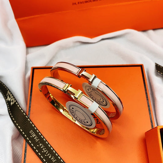 [Together Jewelry]CLASSIC HM CLIC  PINK 8MM ENAMEL BRACELET