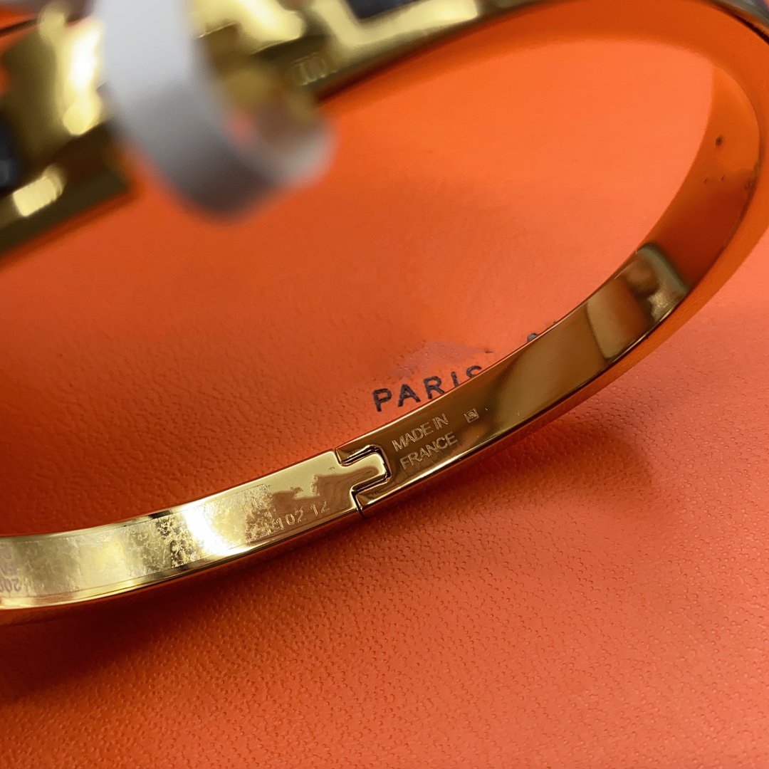 [Together Jewelry]CLASSIC HM CLIC BLACK 8MM ENAMEL BRACELET