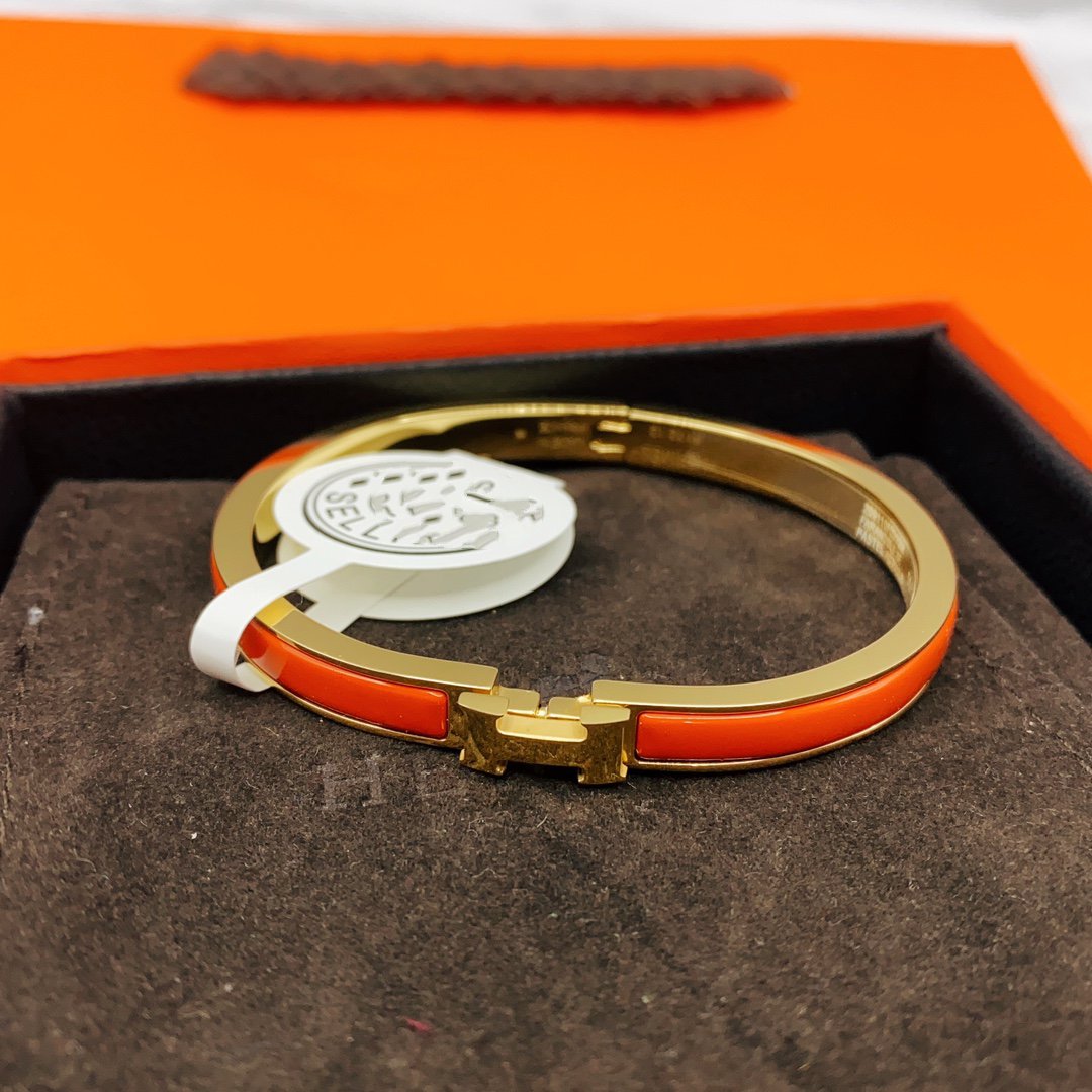 [Together Jewelry]CLASSIC HM CLIC RED 8MM ENAMEL BRACELET