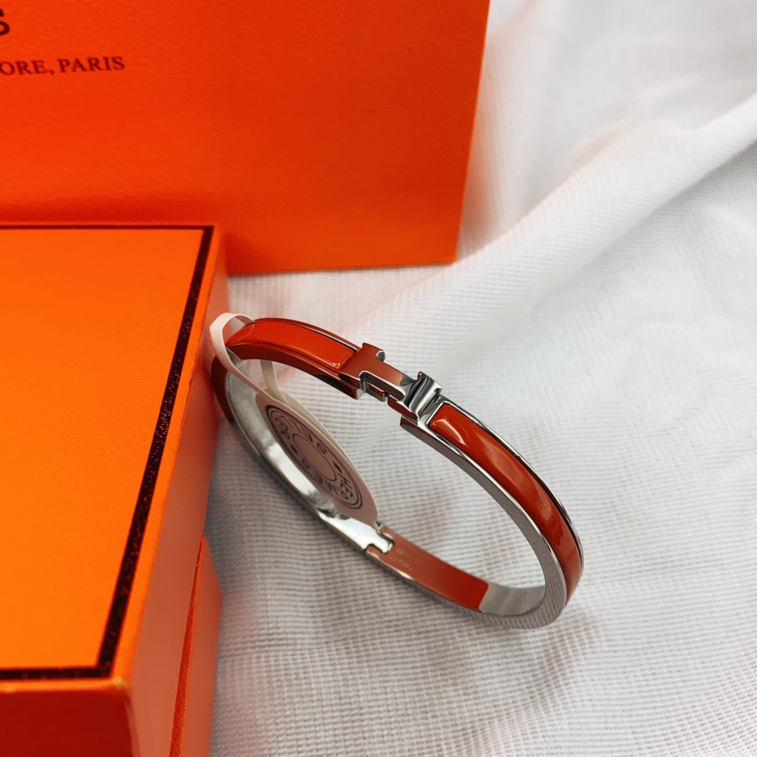 [Together Jewelry]CLASSIC HM CLIC RED 8MM ENAMEL BRACELET