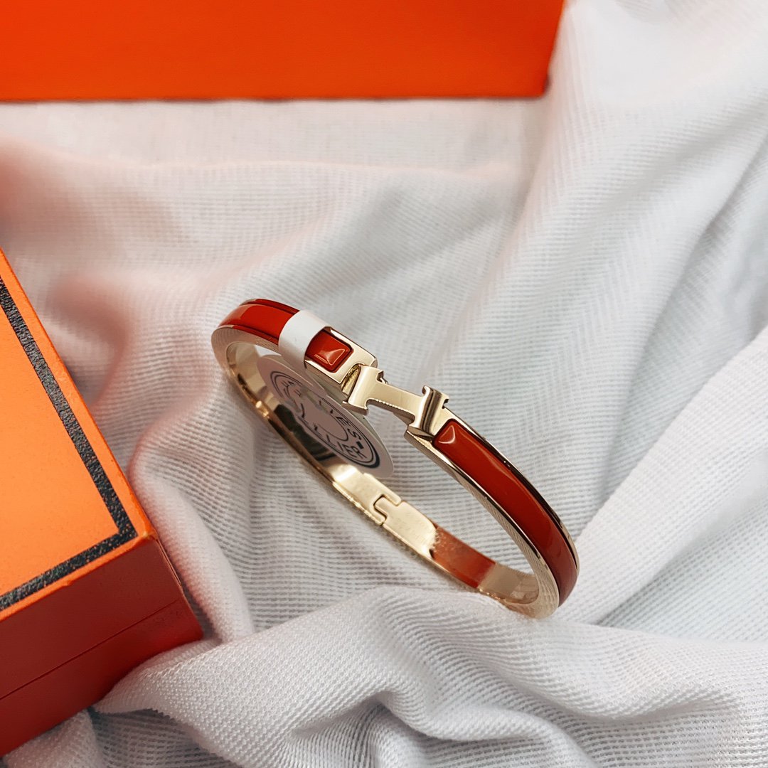 [Together Jewelry]CLASSIC HM CLIC RED 8MM ENAMEL BRACELET