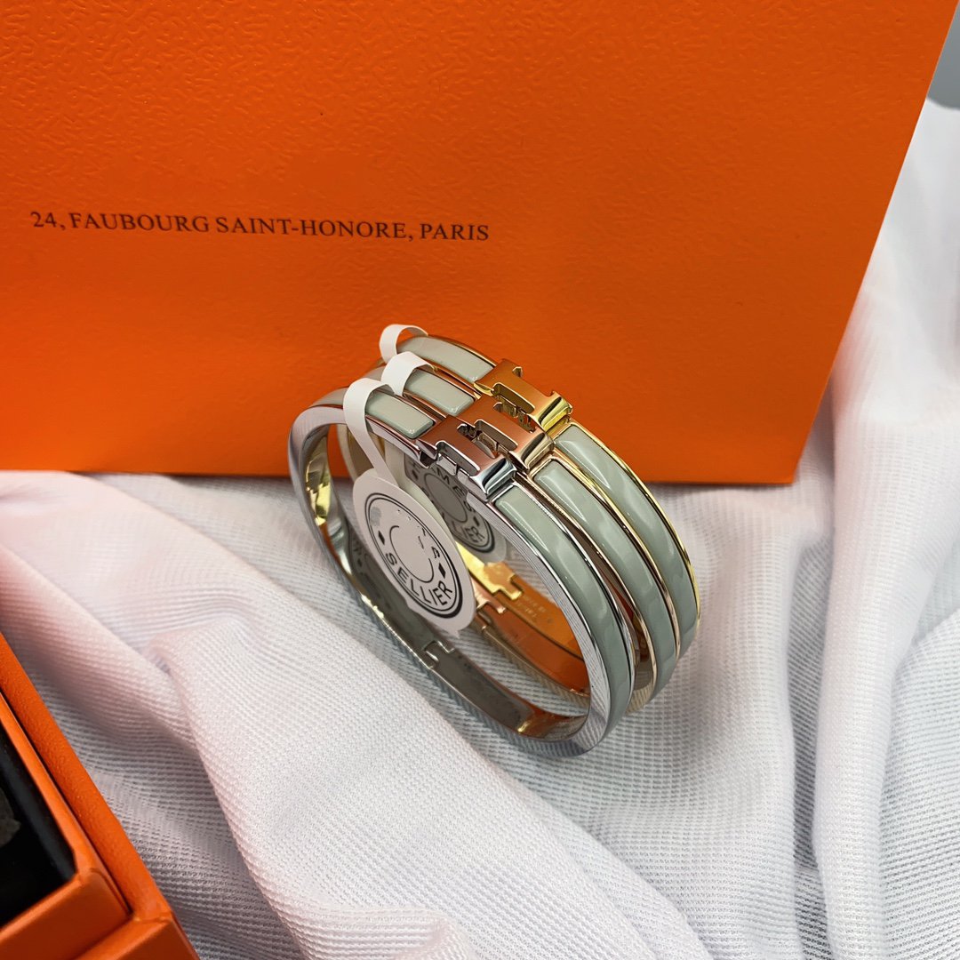 [Together Jewelry]CLASSIC HM CLIC GREEN 8MM ENAMEL BRACELET