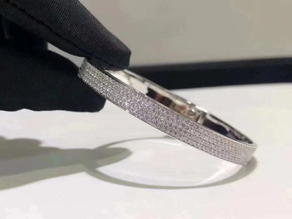 [Together Jewelry]HM KELLY BRACELET IN SILVER AND FULL PAVE DIAMOND