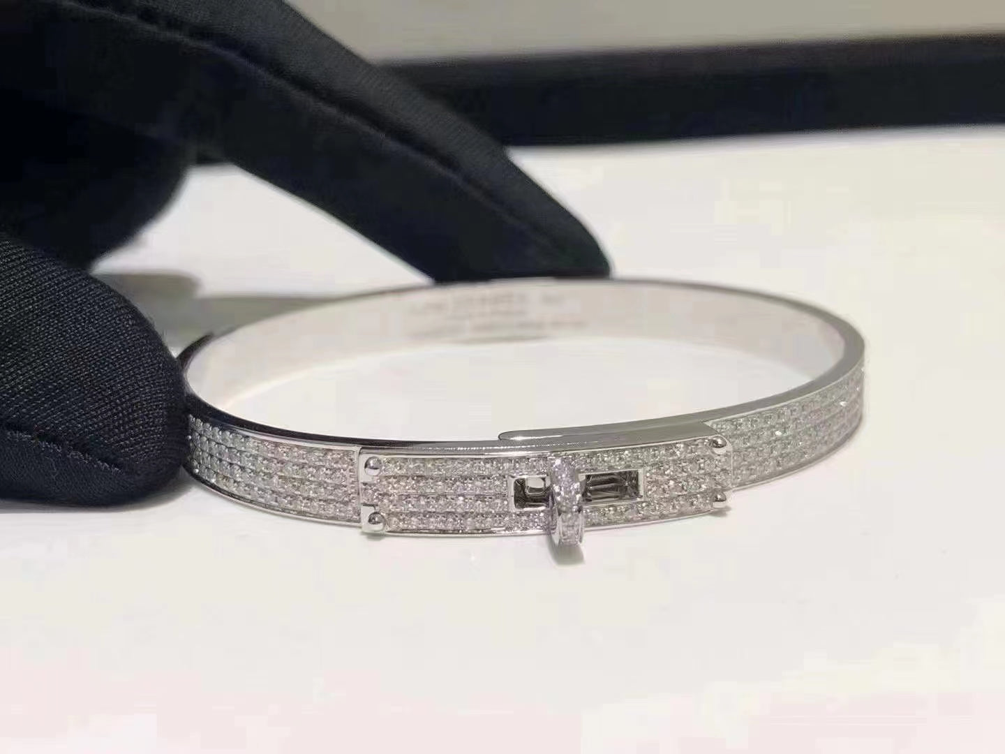 [Together Jewelry]HM KELLY BRACELET IN SILVER AND FULL PAVE DIAMOND