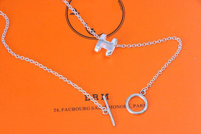 [Together Jewelry]HM NECKLACE H LETTER OVAL SERIES