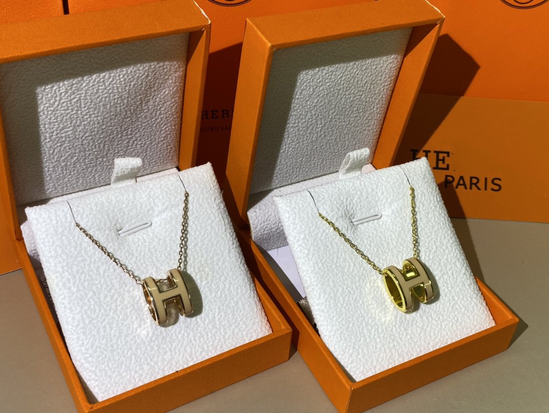 [Together Jewelry]HM CLIC YELLOW ENAMEL GOLD NECKLACE