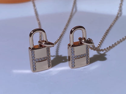 [Together Jewelry]HM ADVANCED NICHE LOCK HEAD NECKLACE DIAMONDS