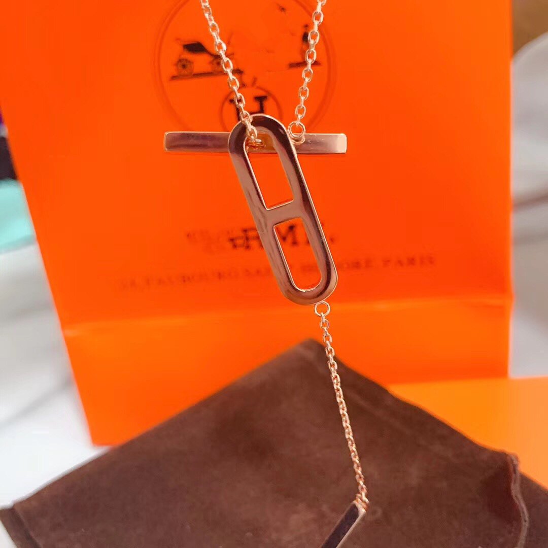 [Together Jewelry]HM NECKLACE PLATINUM ROSE GOLD DIAMOND