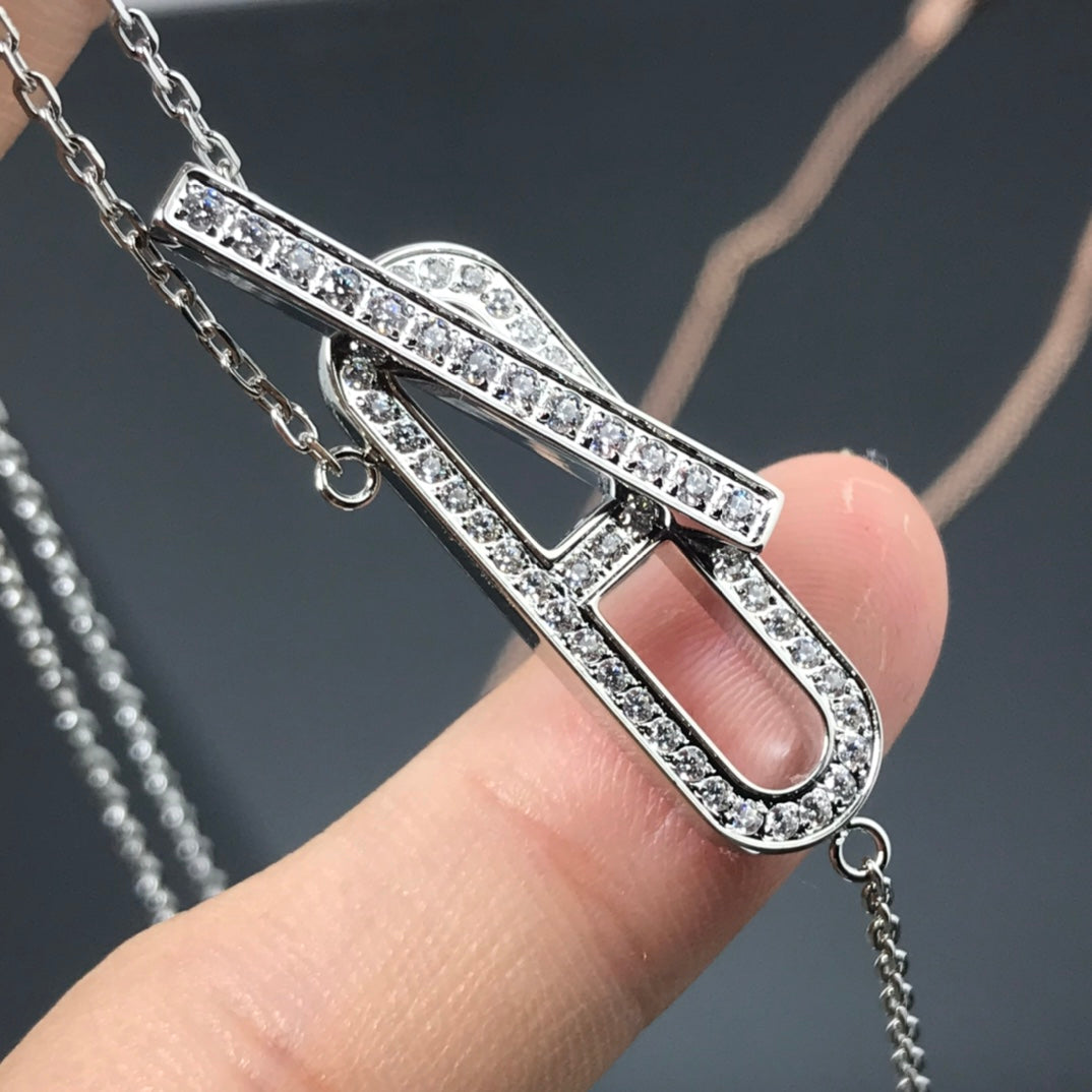 [Together Jewelry]HM NECKLACE PLATINUM ROSE GOLD DIAMOND