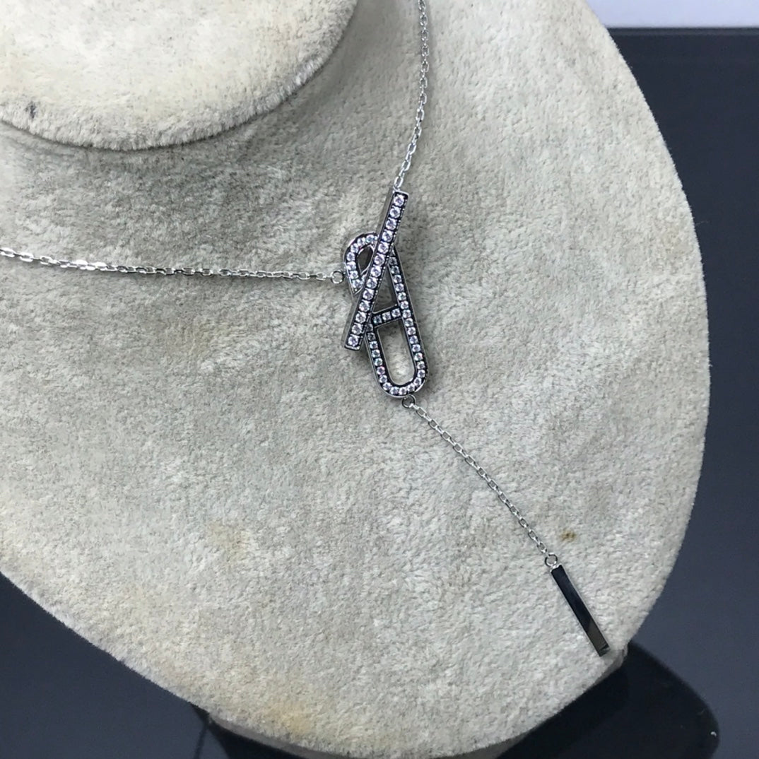 [Together Jewelry]HM NECKLACE PLATINUM ROSE GOLD DIAMOND
