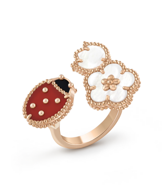 [Together]LUCKY 3 MOTIF ROSE GOLD RING