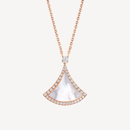 [Together Jewelry]DREAM MOP DIAMOND PAVED PINK GOLD NECKLACE