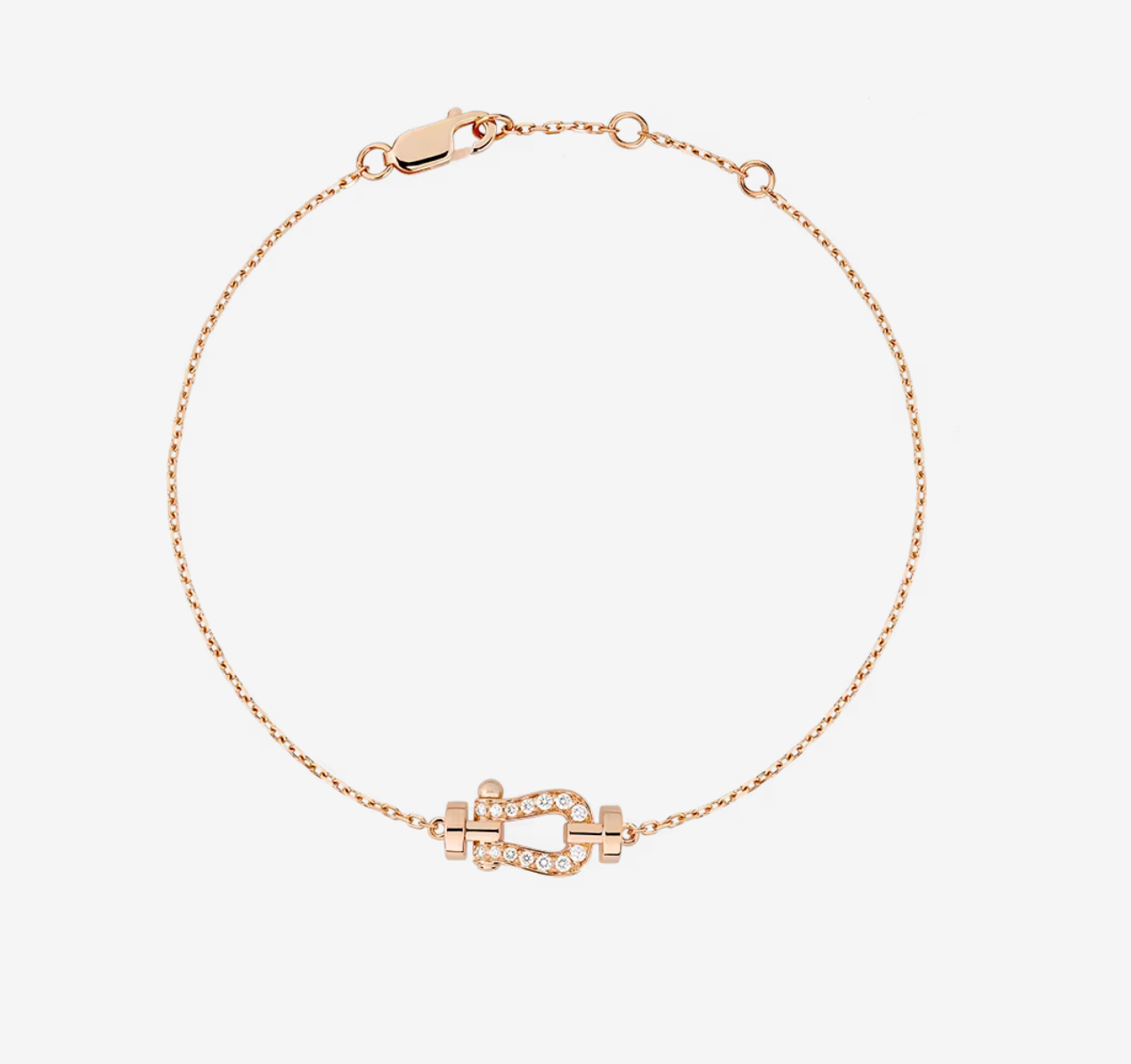 [Together Jewelry]FORCE 10 FULL DIAMOND BUCKLE CHAIN LINK MINI MODEL
