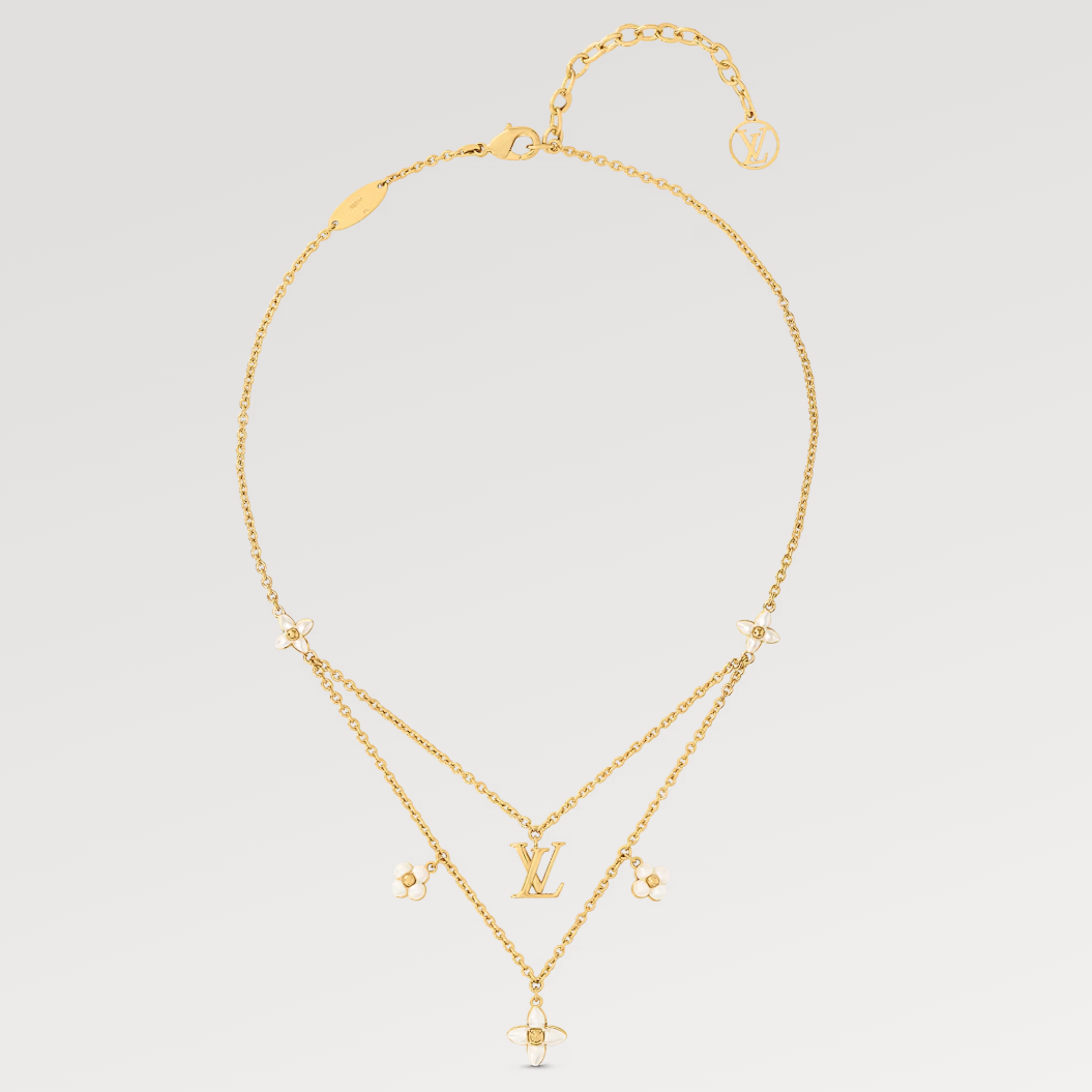 [Together Jewelry]FLOWERGRAM GOLD MOP DOUBLE ROW NECKLACE