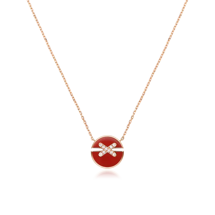 [Together Jewelry]JEUX DE ROSE GOLD DIAMOND NECKLACE