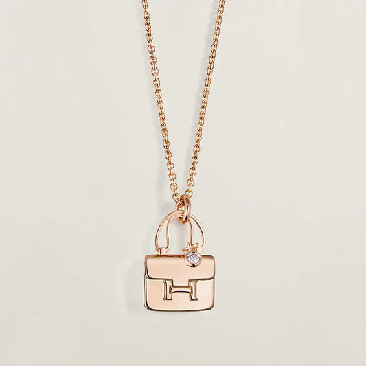 [Together Jewelry]AMULETTE PEDANT ROSE GOLD NECKLACE