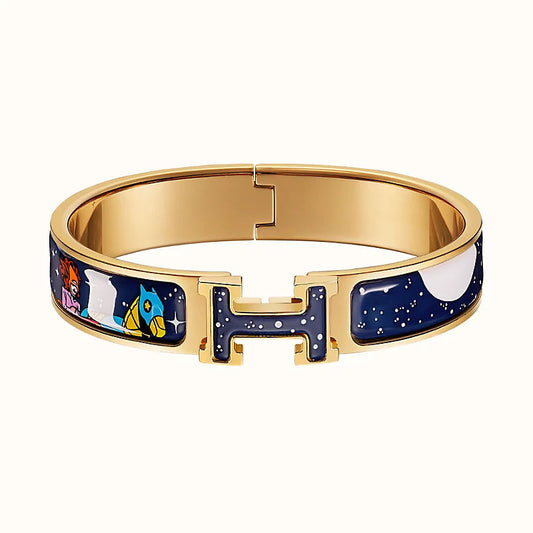 [Together Jewelry]H STAR AND MOON BRACELET 12MM