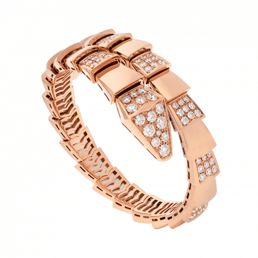 [Together Jewelry]SERPENTI WIDE BRACELET PINK GOLD DIAMOND