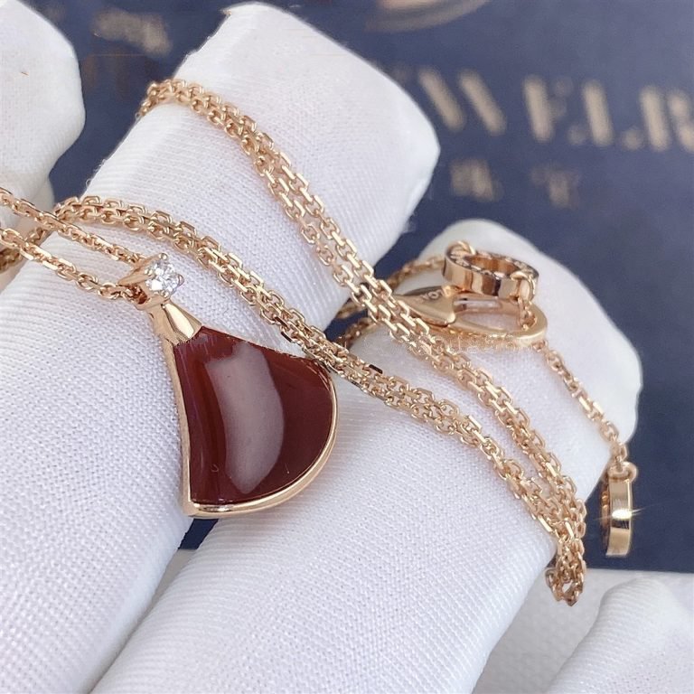 [Together Jewelry]DREAM NECKLACE CARNELIAN 1 DIAMOND
