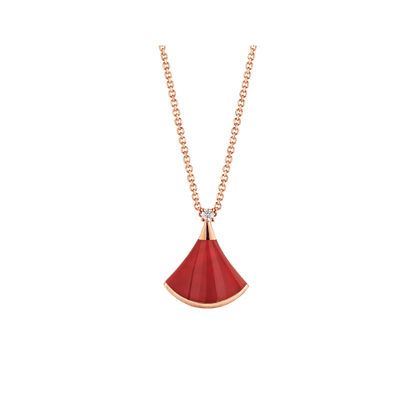 [Together Jewelry]DREAM NECKLACE CARNELIAN 1 DIAMOND