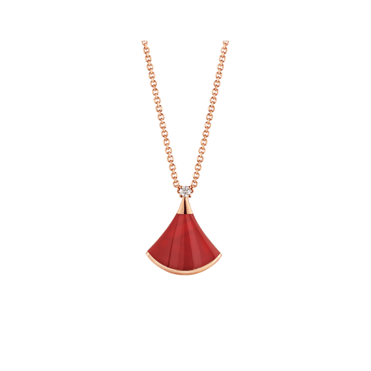 [Together Jewelry]DREAM NECKLACE CARNELIAN 1 DIAMOND