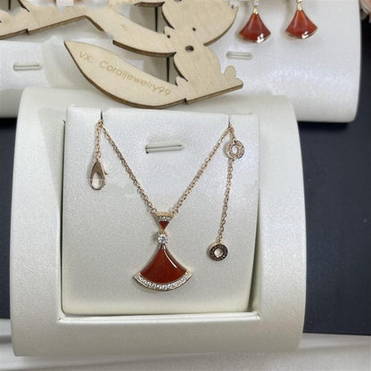 [Together Jewelry]DREAM NECKLACE CARNELIAN DIAMOND