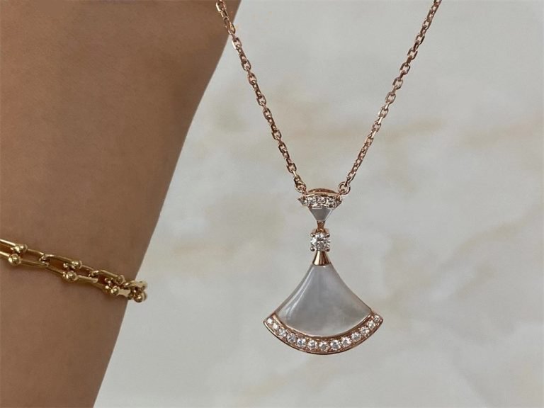 [Together Jewelry]DREAM NECKLACE MOP PINK GOLD DIAMOND