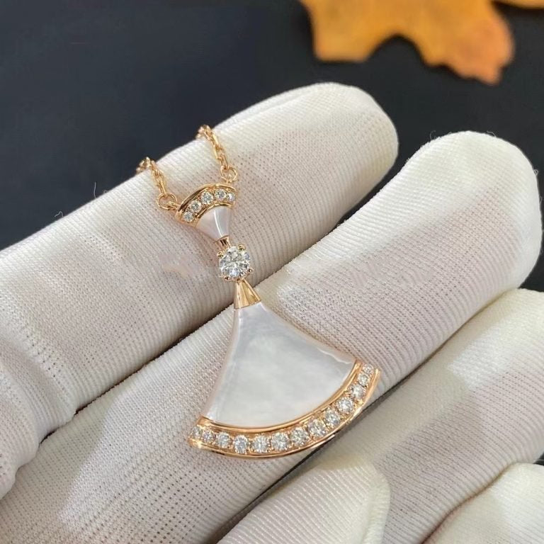[Together Jewelry]DREAM NECKLACE MOP PINK GOLD DIAMOND