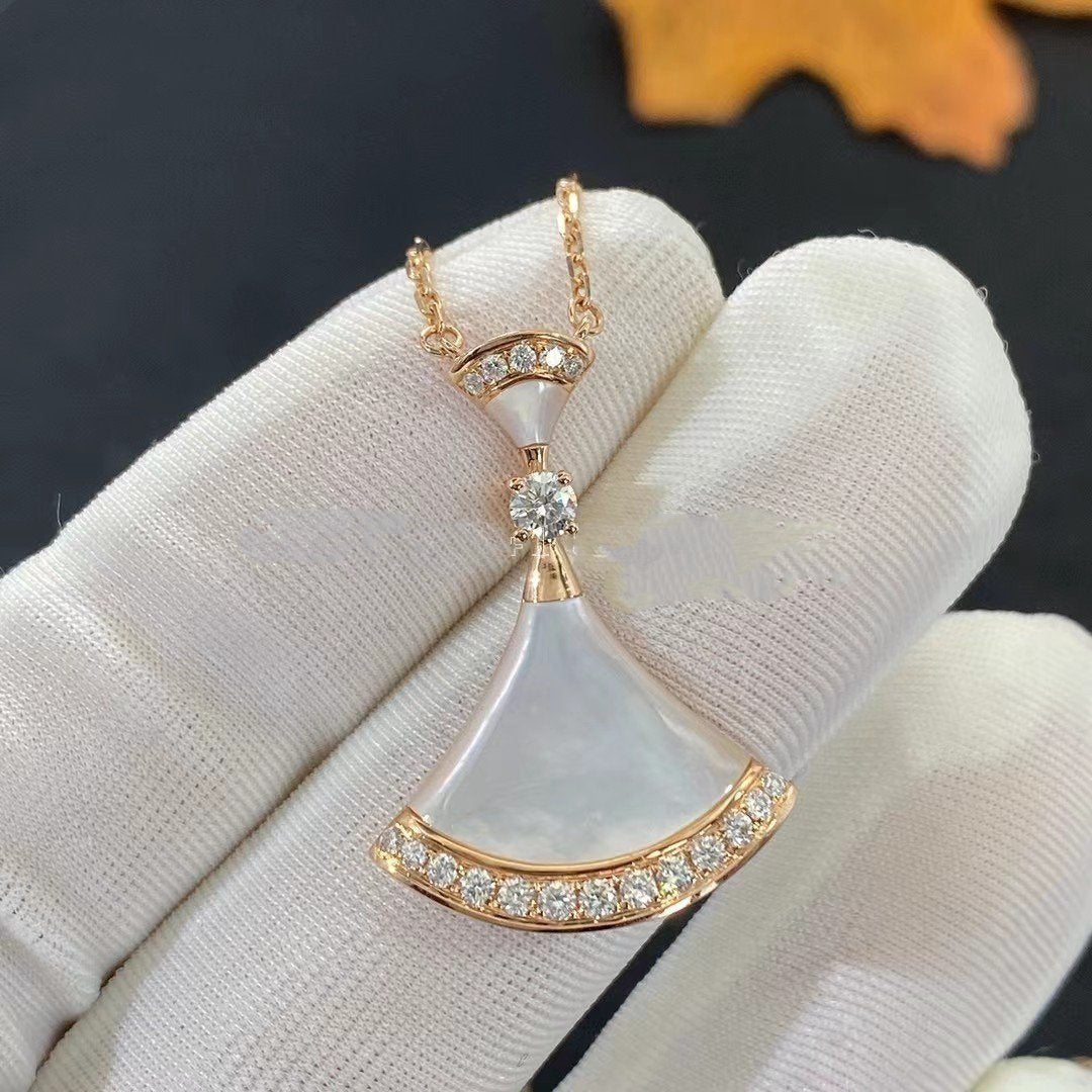 [Together Jewelry]DREAM NECKLACE MOP PINK GOLD DIAMOND