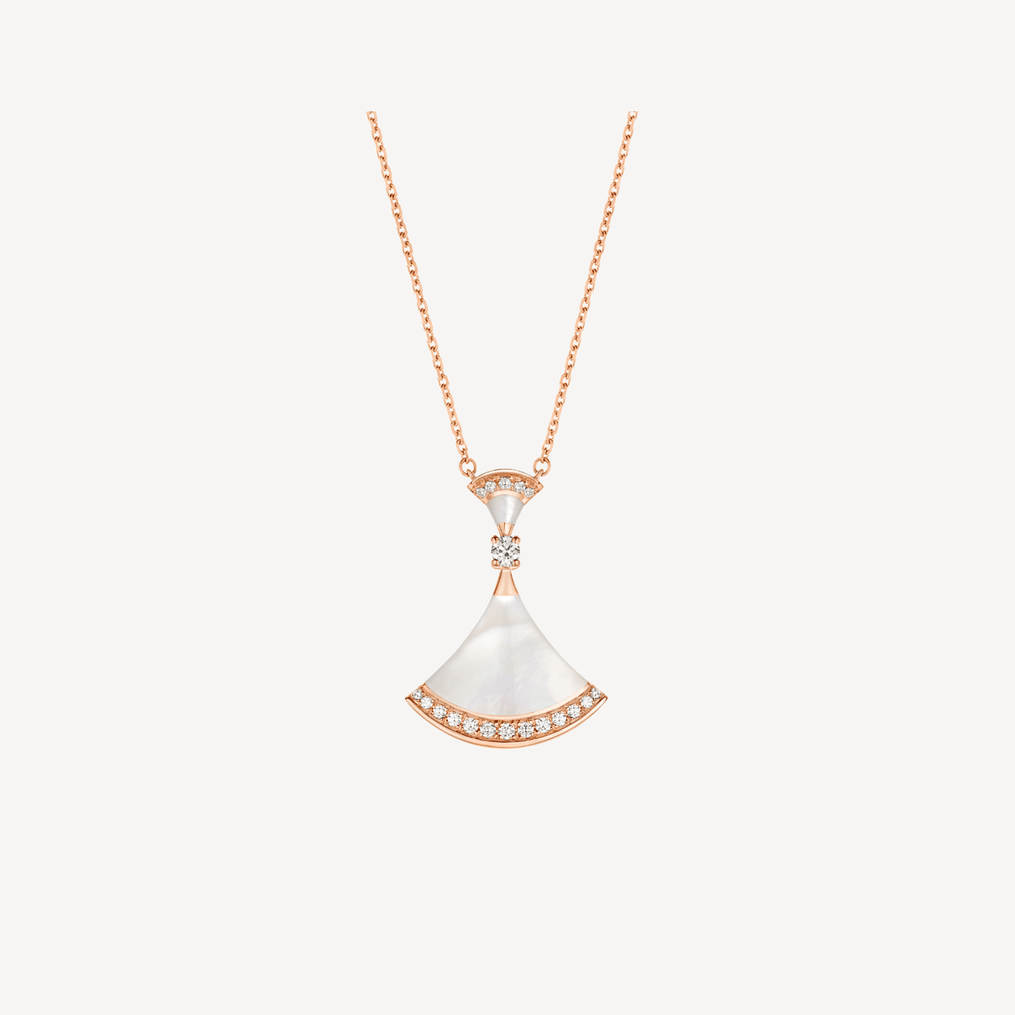 [Together Jewelry]DREAM NECKLACE MOP PINK GOLD DIAMOND
