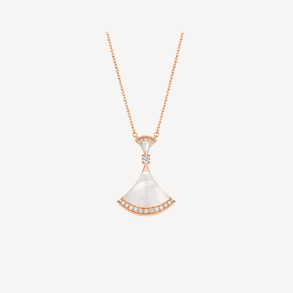 [Together Jewelry]DREAM NECKLACE MOP PINK GOLD DIAMOND