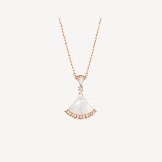 [Together Jewelry]DREAM NECKLACE MOP PINK GOLD DIAMOND