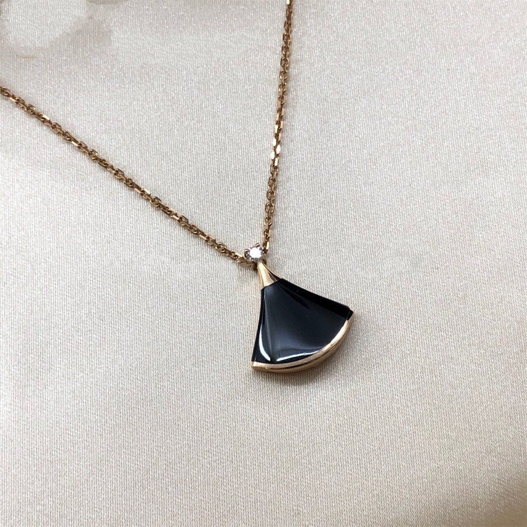 [Together Jewelry]DREAM NECKLACE ONYX 1 DIAMOND