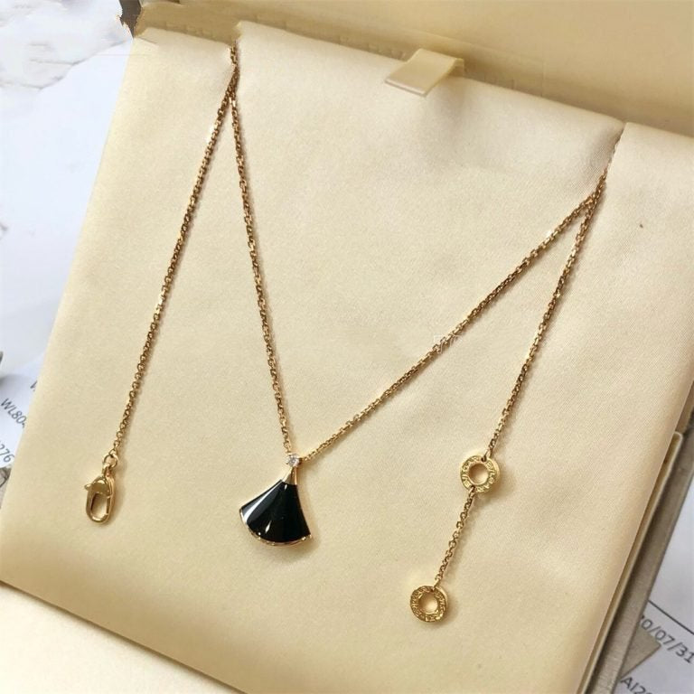 [Together Jewelry]DREAM NECKLACE ONYX 1 DIAMOND