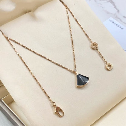 [Together Jewelry]DREAM NECKLACE ONYX 1 DIAMOND