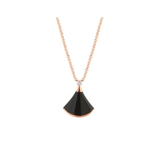 [Together Jewelry]DREAM NECKLACE ONYX 1 DIAMOND