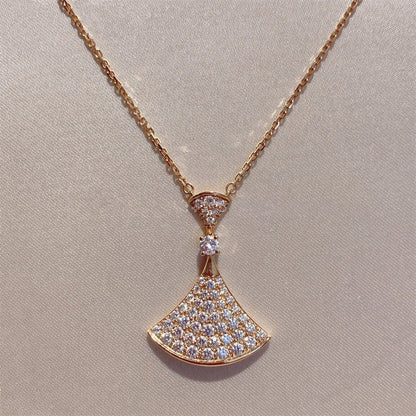[Together Jewelry]DREAM NECKLACE PINK GOLD FULL DIAMOND