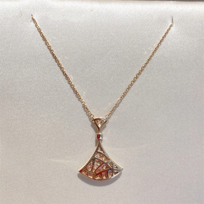 [Together Jewelry]DREAM NECKLACE PINK GOLD FULL DIAMOND