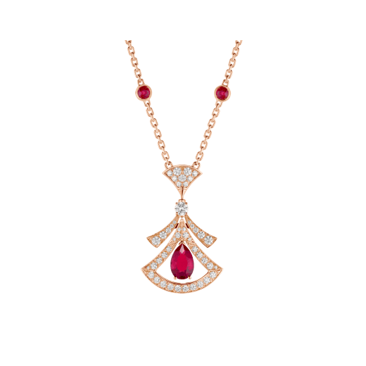 [Together Jewelry]DREAM NECKLACE CARNELIAN DIAMOND PINK GOLD
