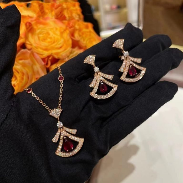 [Together Jewelry]DREAM NECKLACE CARNELIAN DIAMOND PINK GOLD