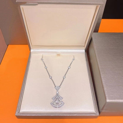 [Together Jewelry]DREAM NECKLACE WHITE DIAMOND SILVER