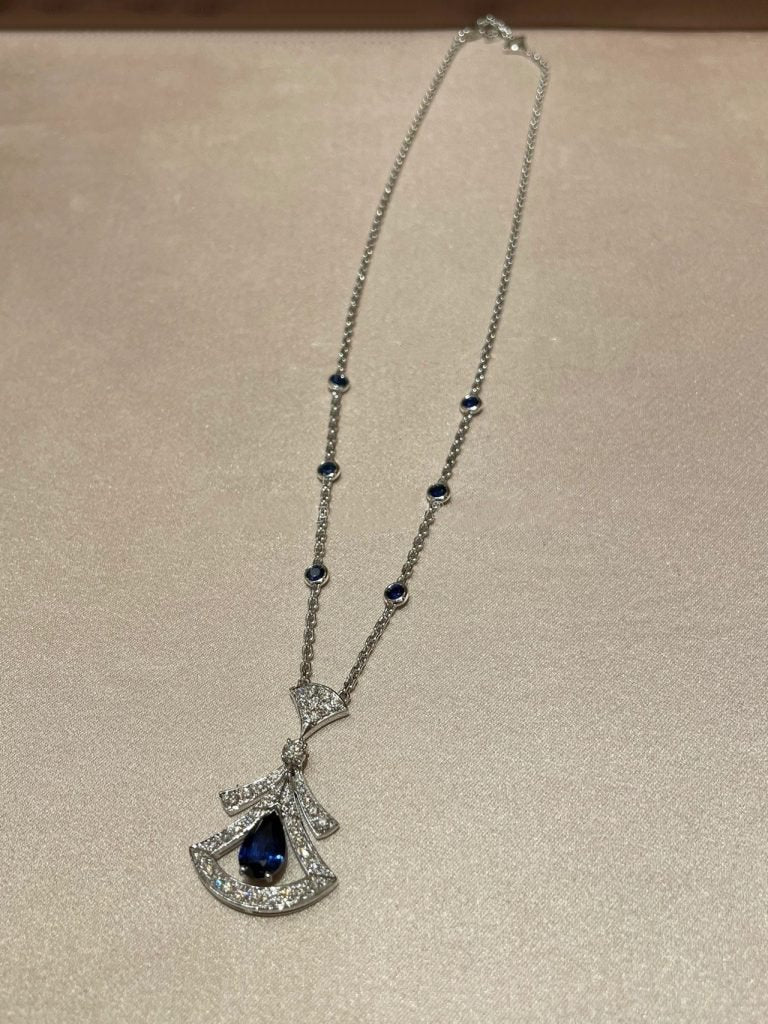 [Together Jewelry]DREAM NECKLACE AGATE DIAMOND SILVER
