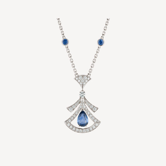 [Together Jewelry]DREAM NECKLACE AGATE DIAMOND SILVER