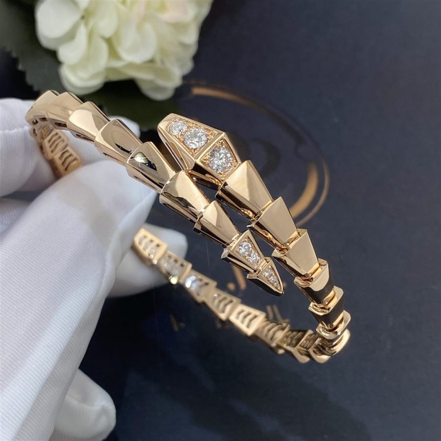 [Together Jewelry]SERPENTI BRACELET DIAMONDS PINK GOLD