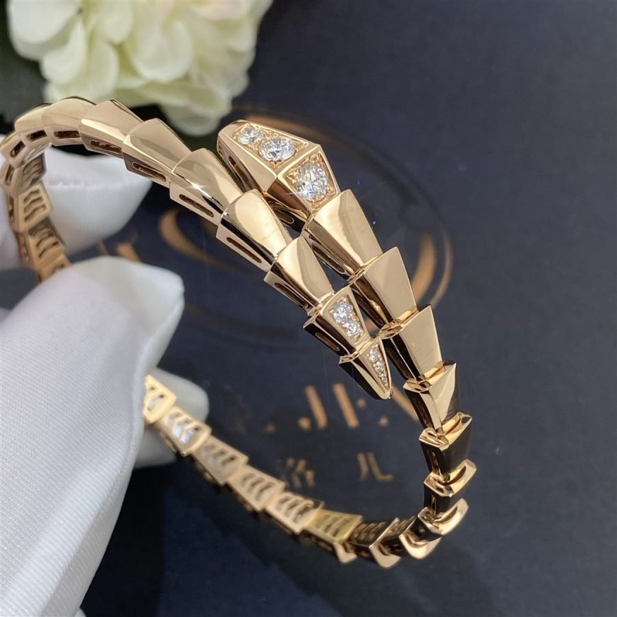 [Together Jewelry]SERPENTI BRACELET DIAMONDS PINK GOLD